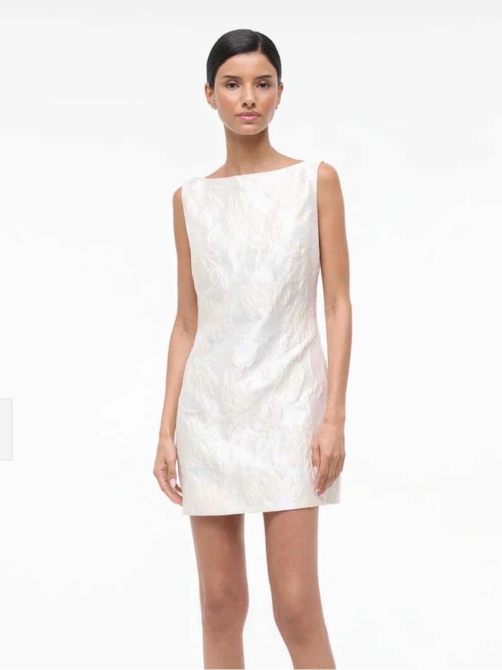 WORN ONCE STAUD Mimi Dress in Botanica Ivory Brocade